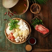 부채살/새우/버섯을 더한 태국식 샤브샤브 수끼